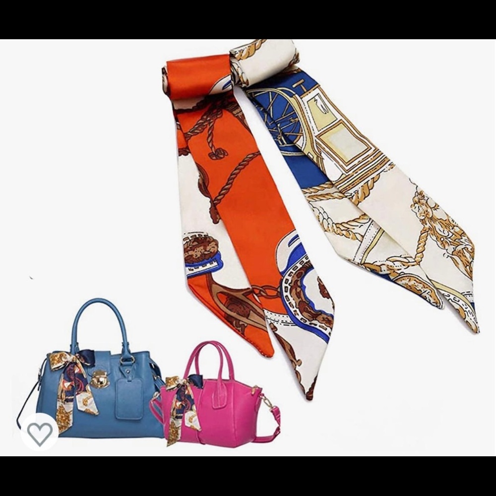 3 for $15 Twilly Scarf Decor Slender bag handle wrap/headband